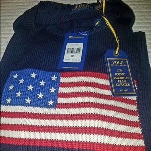 Polo Ralph Lauren iconic flag knit sweater